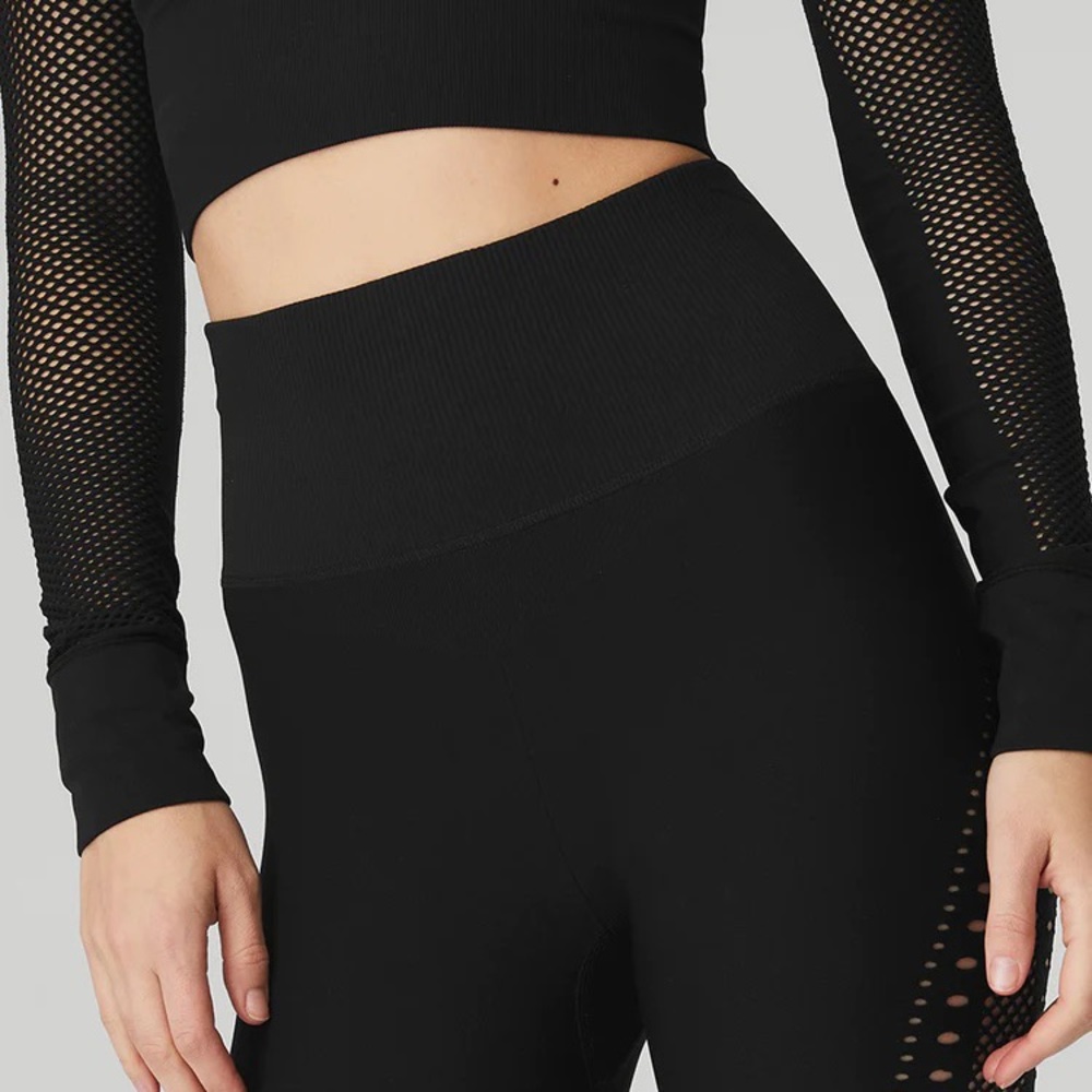 NWT Alo Yoga Seamless High Waist 7/8 Open Air Legging/XXS - Picture 8 of 12